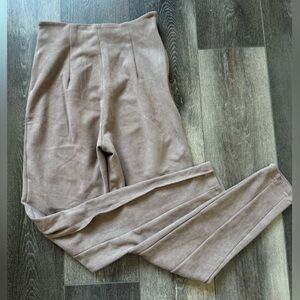 SHEIN velvety nude color pants
